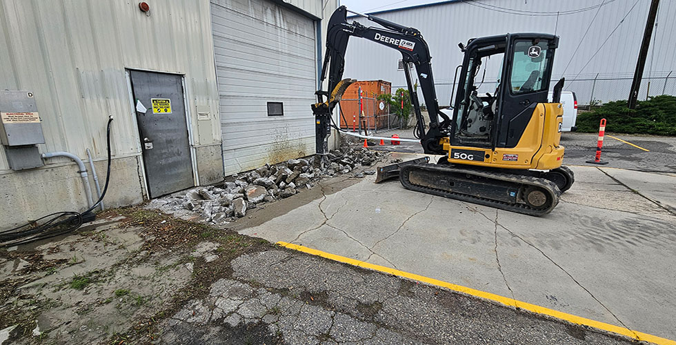 A-Rock Earthworks, based in Kelowna and serving all of British Columbia and Alberta, offering concrete demolition services.